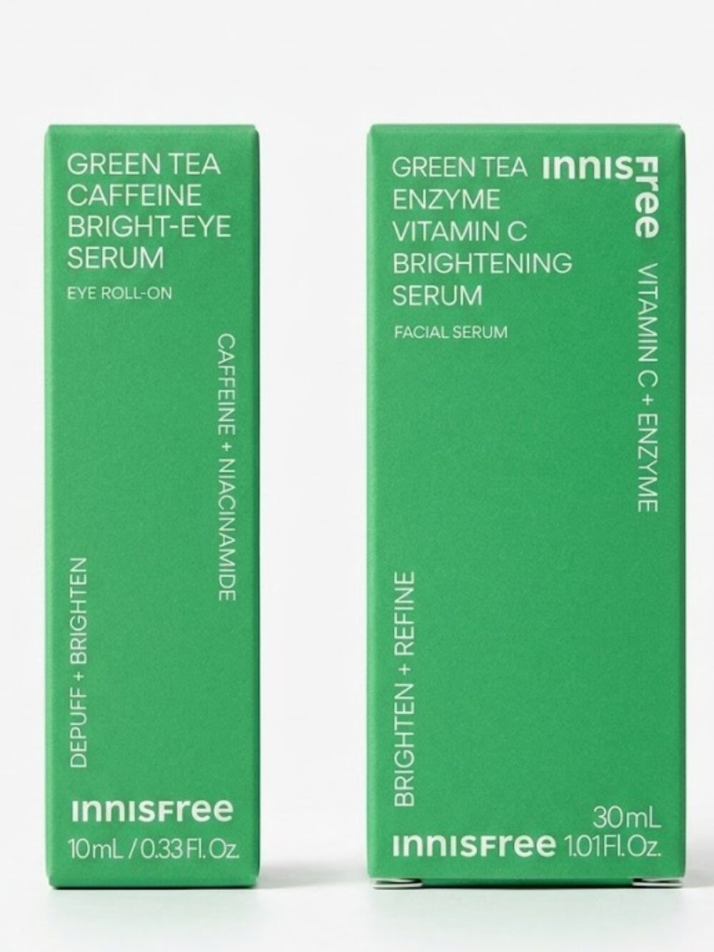 NEW InnisFree Brightening Duo: Vitamin C Serum + Caffeine Eye Serum Set